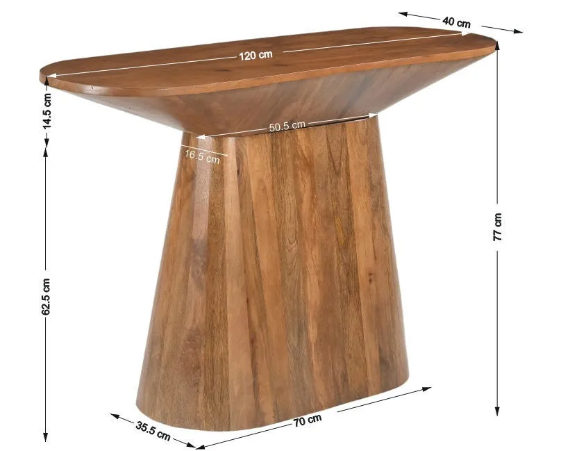 Konsolė AMBRIA, 120x40x77 cm