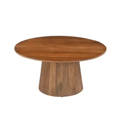 Apvalus žurnalinis staliukas AMBRIA, 80x80x38 cm