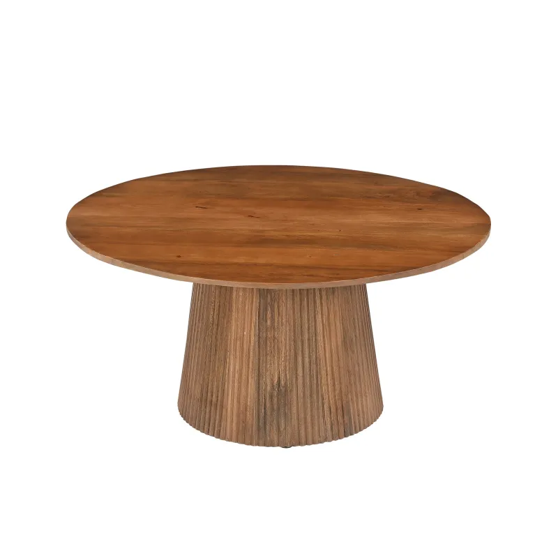 Apvalus žurnalinis staliukas AMBRIA, 80x80x38 cm