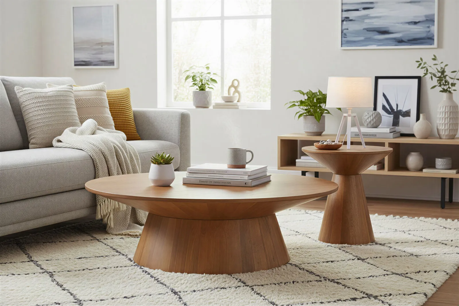 Žurnalinis staliukas AMBRIA, 60x60x60 cm