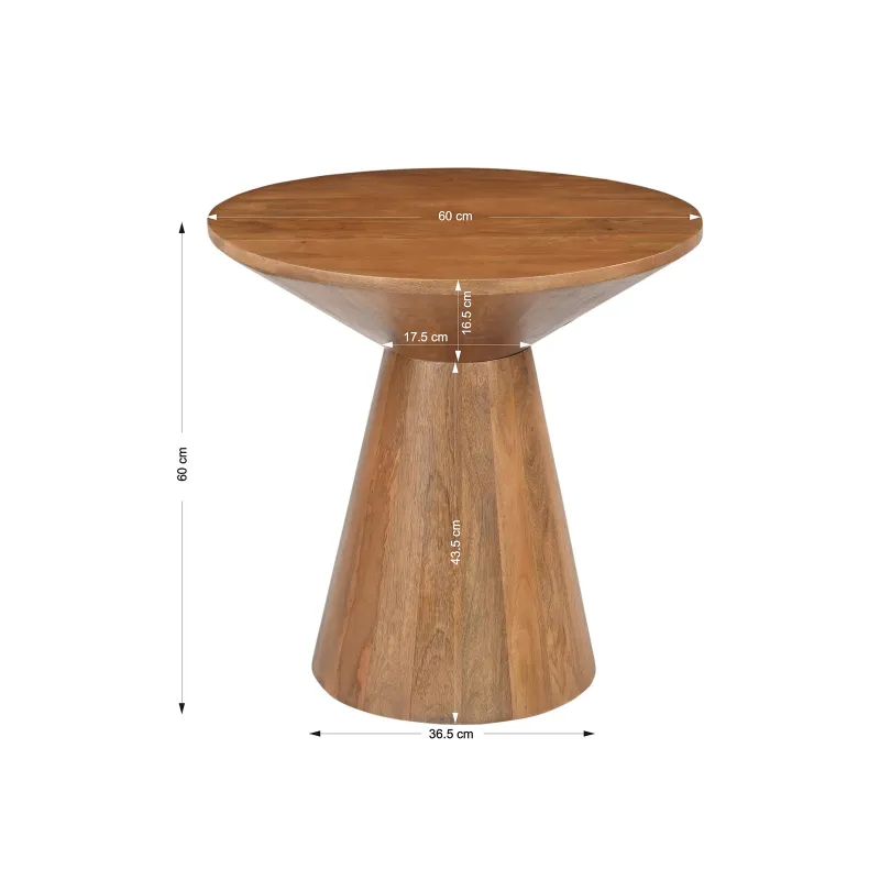 Žurnalinis staliukas AMBRIA, 60x60x60 cm