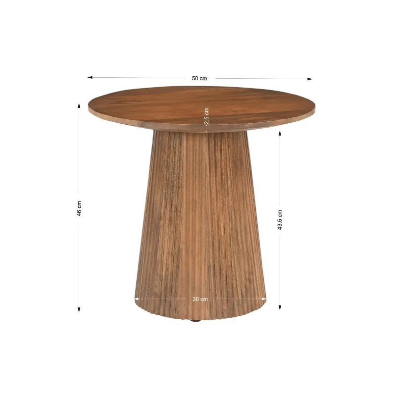 Žurnalinis staliukas AMBRIA, 50x50x46 cm