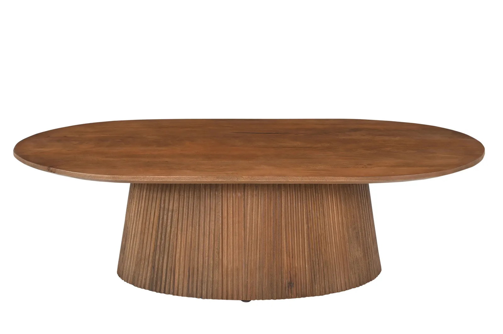 Ovalus žurnalinis staliukas AMBRIA, 120x70x37 cm