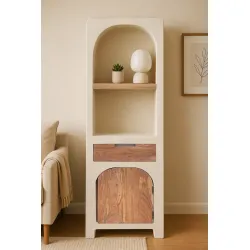 Aukšta spintelė su lentynomis HOLVIC, 50x40x175 cm