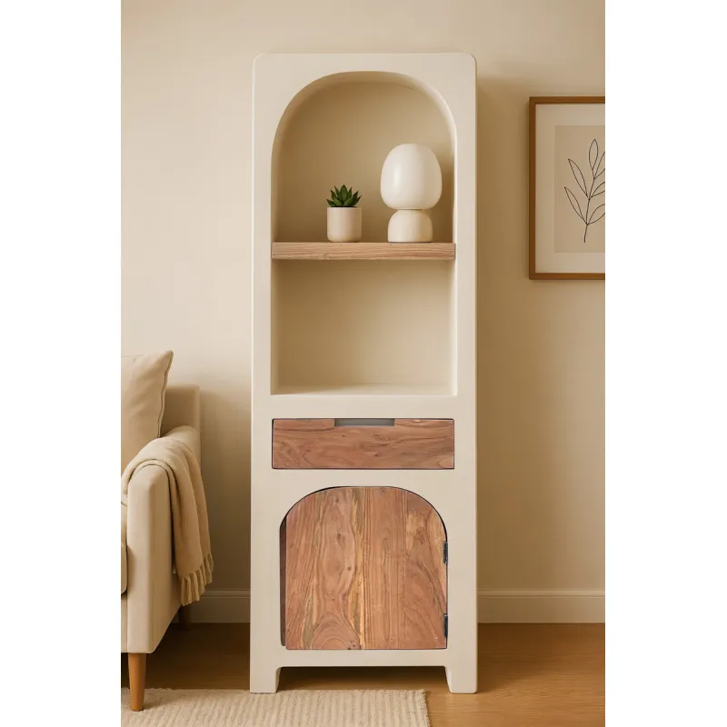 Aukšta spintelė su lentynomis HOLVIC, 50x40x175 cm