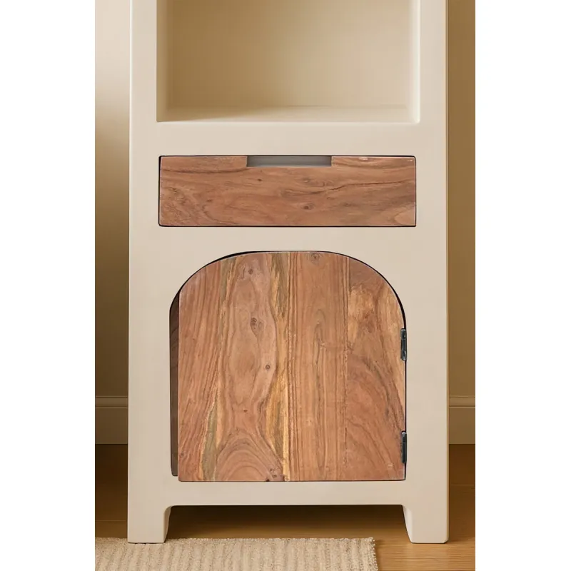 Aukšta spintelė su lentynomis HOLVIC, 50x40x175 cm