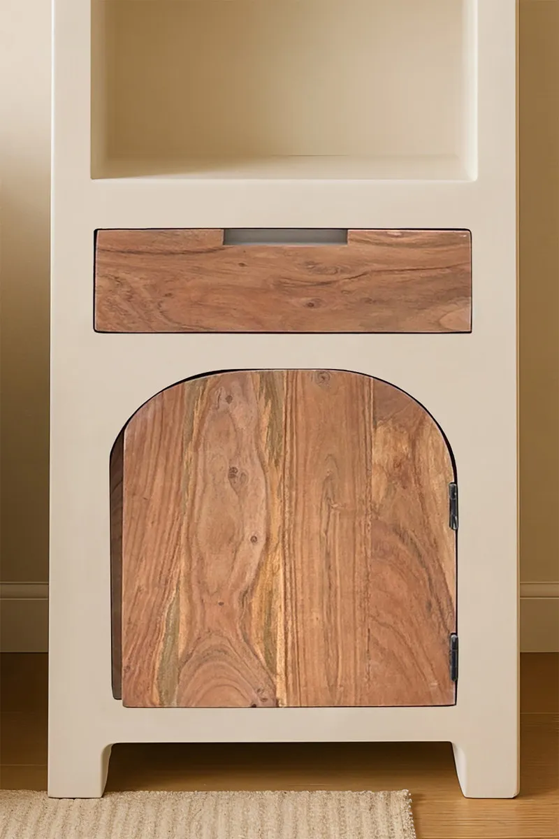 Aukšta spintelė su lentynomis HOLVIC, 50x40x175 cm