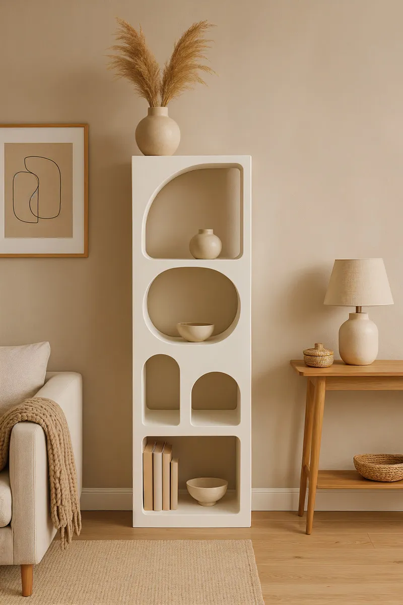 Aukšta pastatoma lentyna HOLVIC, 50x32x180 cm