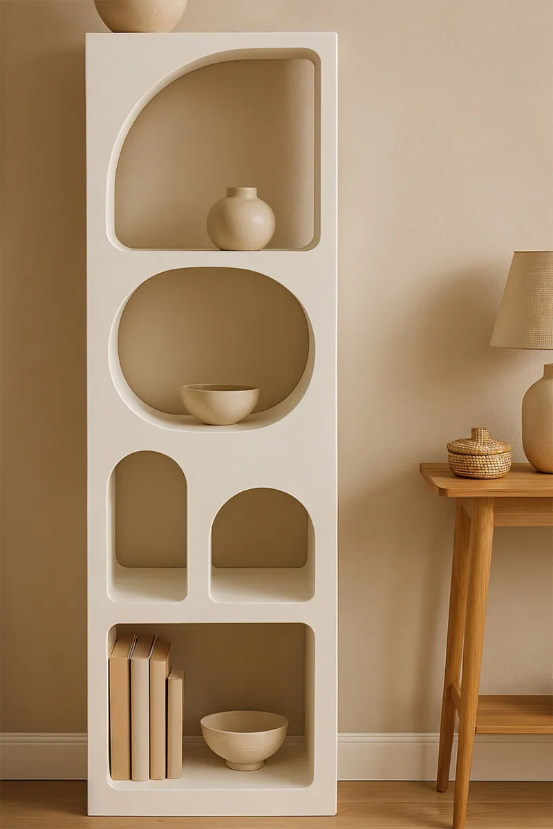 Aukšta pastatoma lentyna HOLVIC, 50x32x180 cm