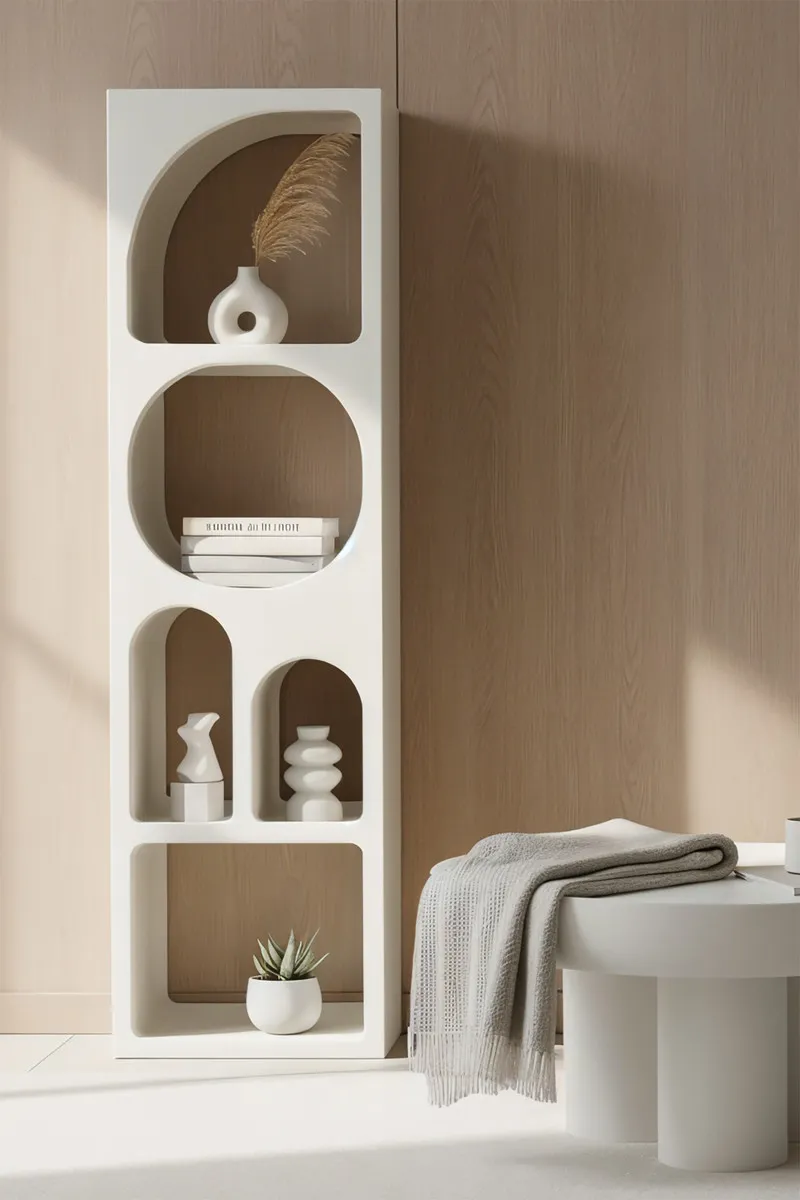 Aukšta pastatoma lentyna HOLVIC, 50x32x180 cm