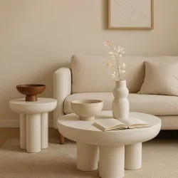 Žurnalinis staliukas HOLVIC, 70x70x35 cm