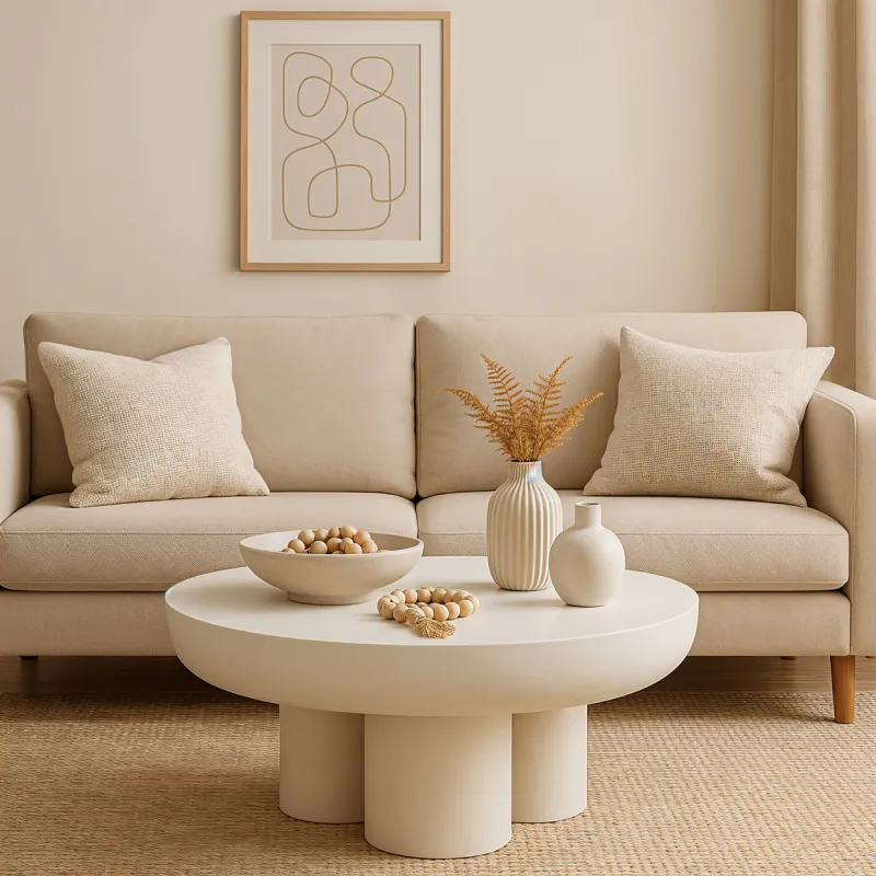 Žurnalinis staliukas HOLVIC, 70x70x35 cm