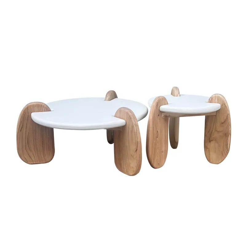 Žurnalinis staliukas HOLVIC, 80x80x45 cm