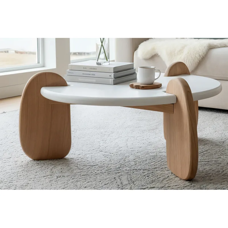 Žurnalinis staliukas HOLVIC, 80x80x45 cm