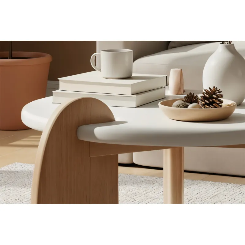 Žurnalinis staliukas HOLVIC, 80x80x45 cm