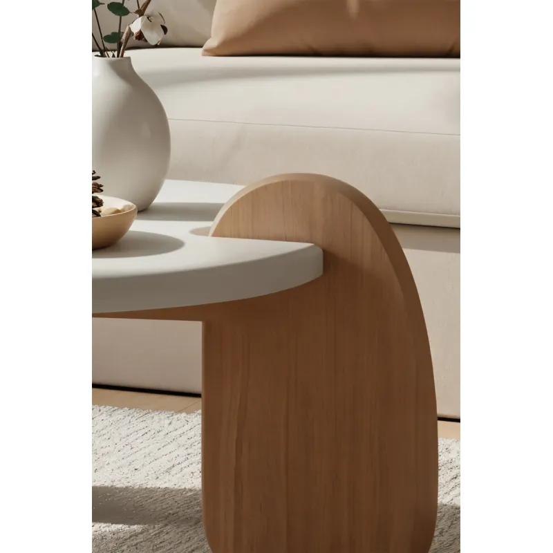 Žurnalinis staliukas HOLVIC, 80x80x45 cm