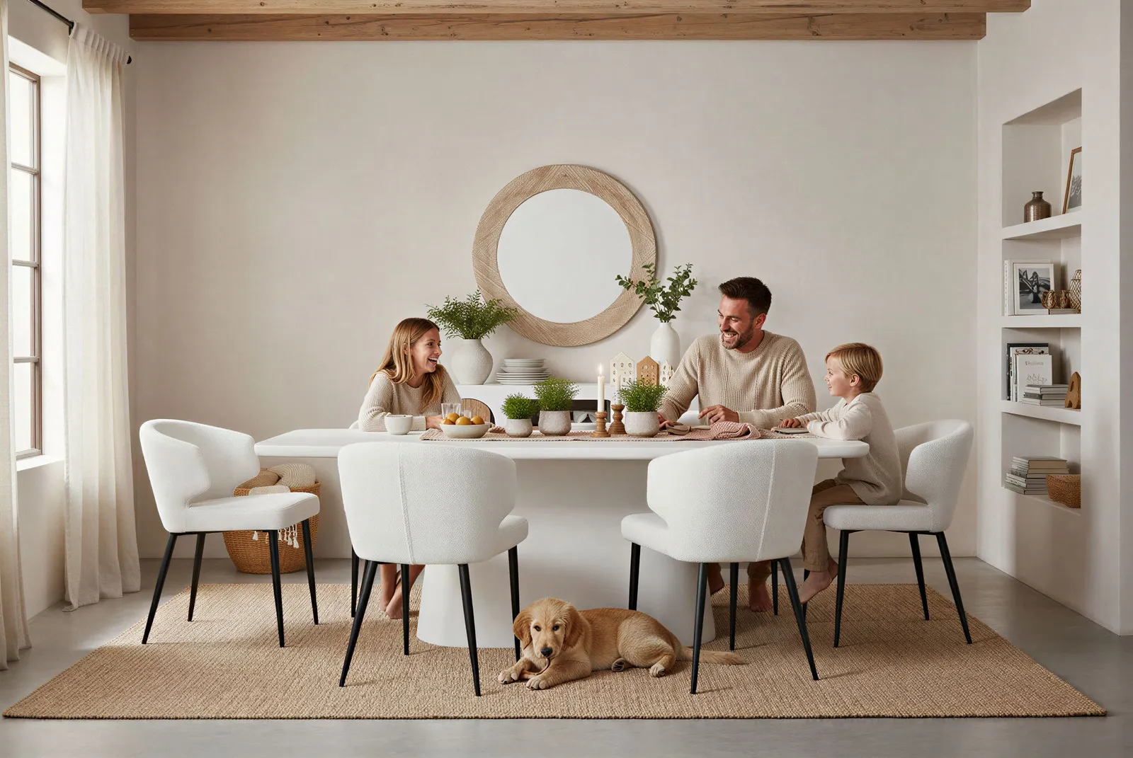 Valgomojo stalas HOLVIC, 200x100x76 cm