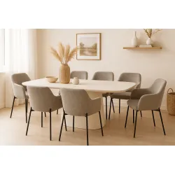 Valgomojo stalas HOLVIC, 200x100x76 cm