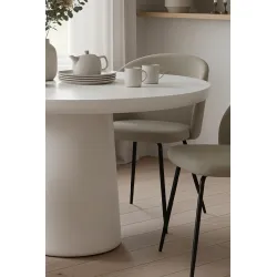 Apvalus valgomojo stalas HOLVIC, 120x120x77 cm