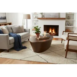 Žurnalinis staliukas RONDU, 107x78x30 cm