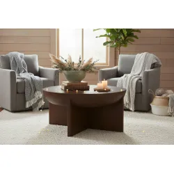 Žurnalinis staliukas RONDU, 90x90x42 cm