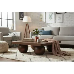 Žurnalinis staliukas RONDU, 90x90x28 cm