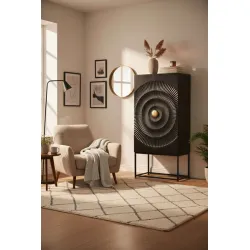 Dvidurė spinta RONDU, 75x39x160 cm