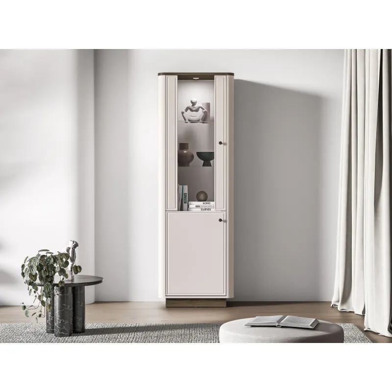 Siaura vitrina VILAVIA, 65x40x200 cm