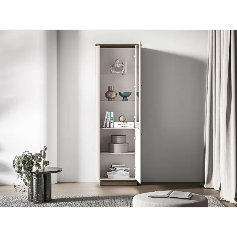 Siaura vitrina VILAVIA, 65x40x200 cm
