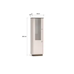 Siaura vitrina VILAVIA, 65x40x200 cm