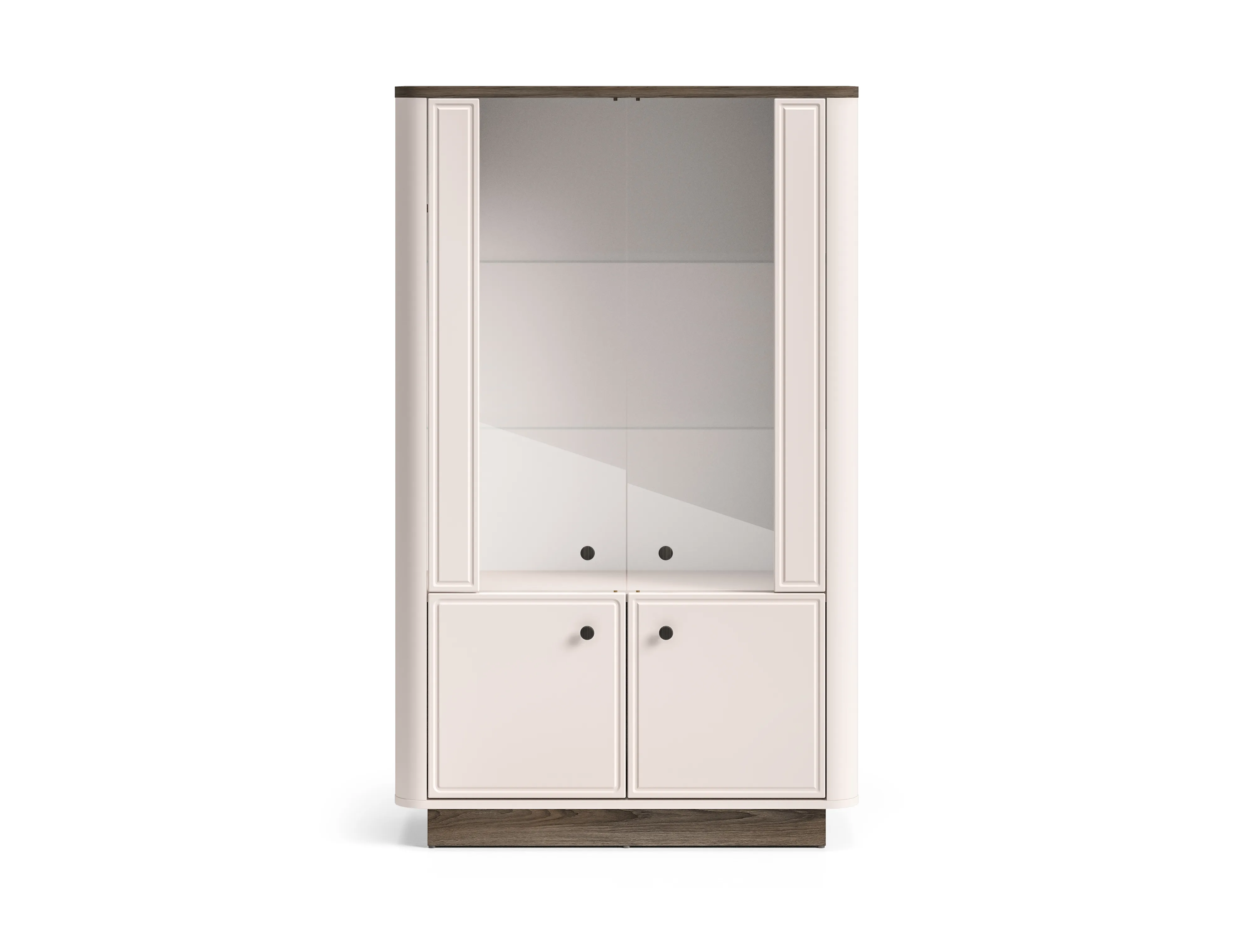 Dvidurė vitrina VILAVIA, 92x40x150 cm