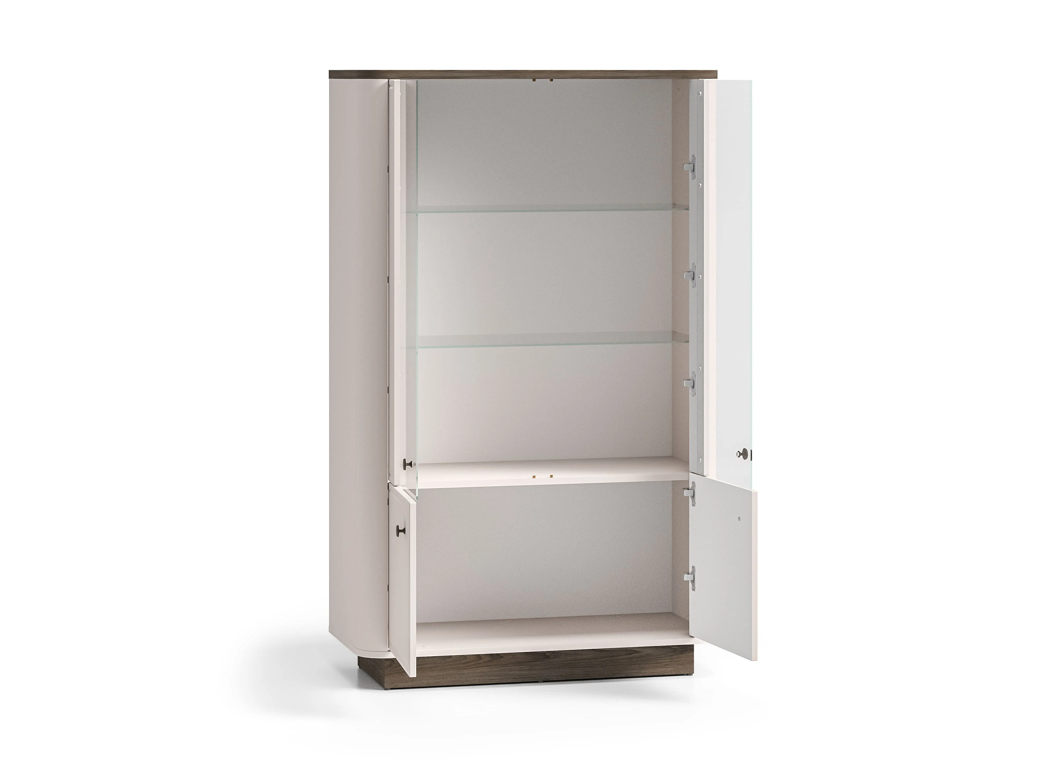 Dvidurė vitrina VILAVIA, 92x40x150 cm