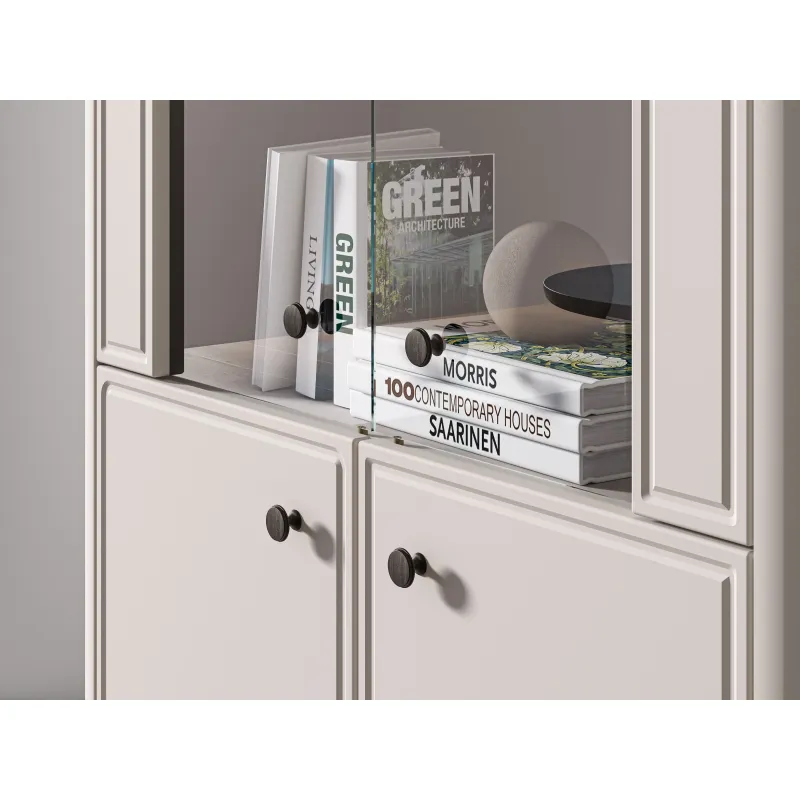 Dvidurė vitrina VILAVIA, 92x40x150 cm