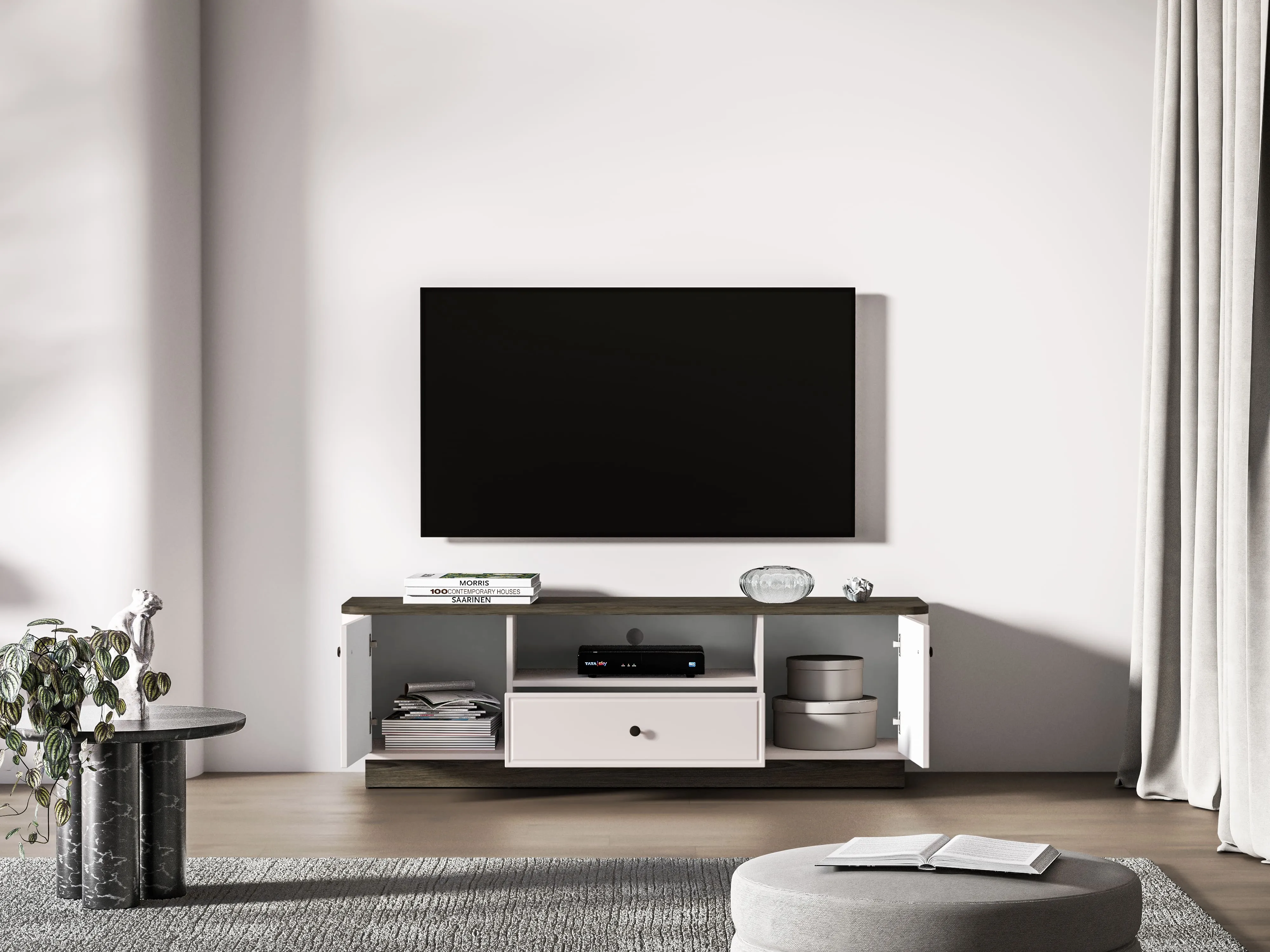 TV staliukas VILAVIA, 160x40x50 cm