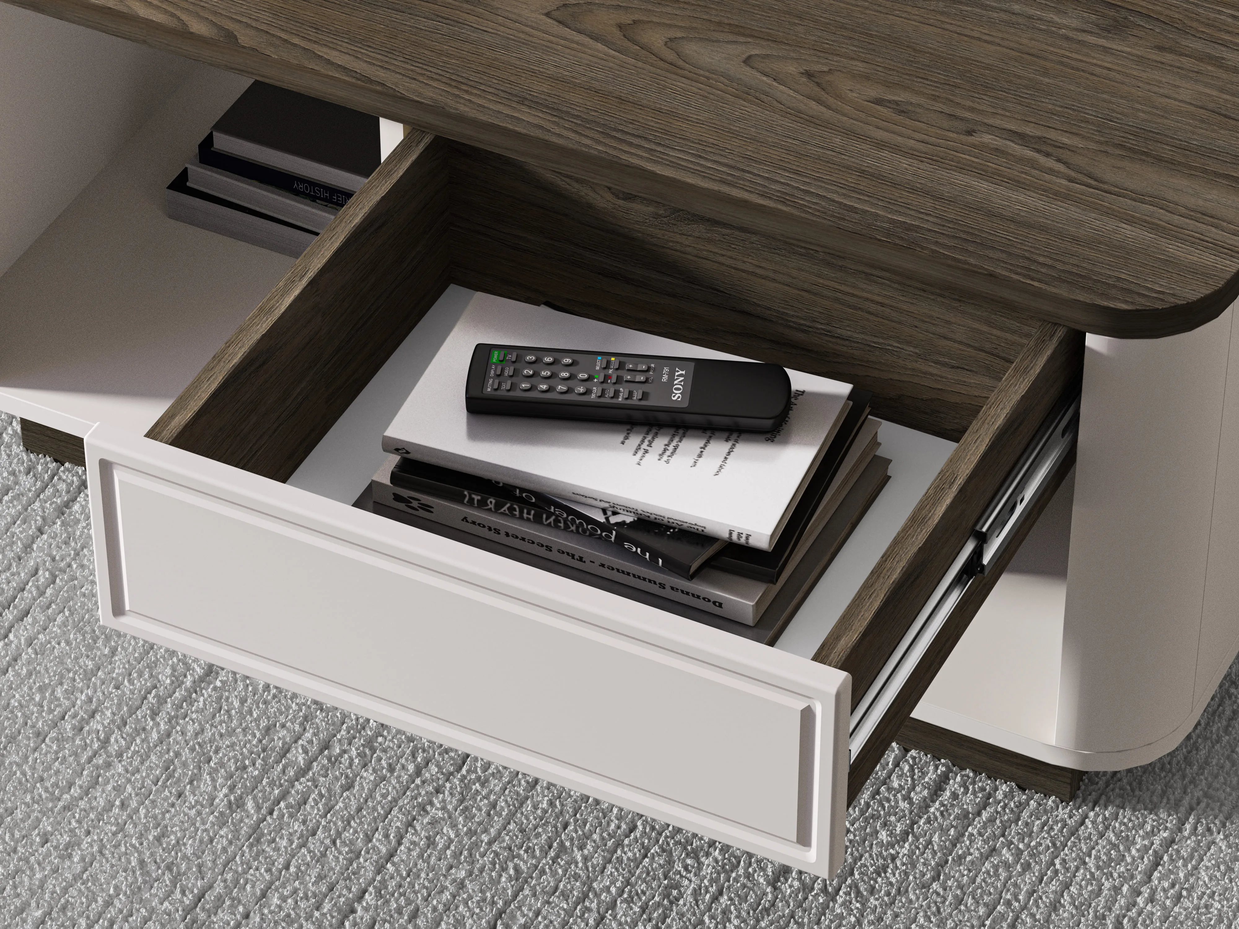 Žurnalinis staliukas VILAVIA, 90x60x45 cm