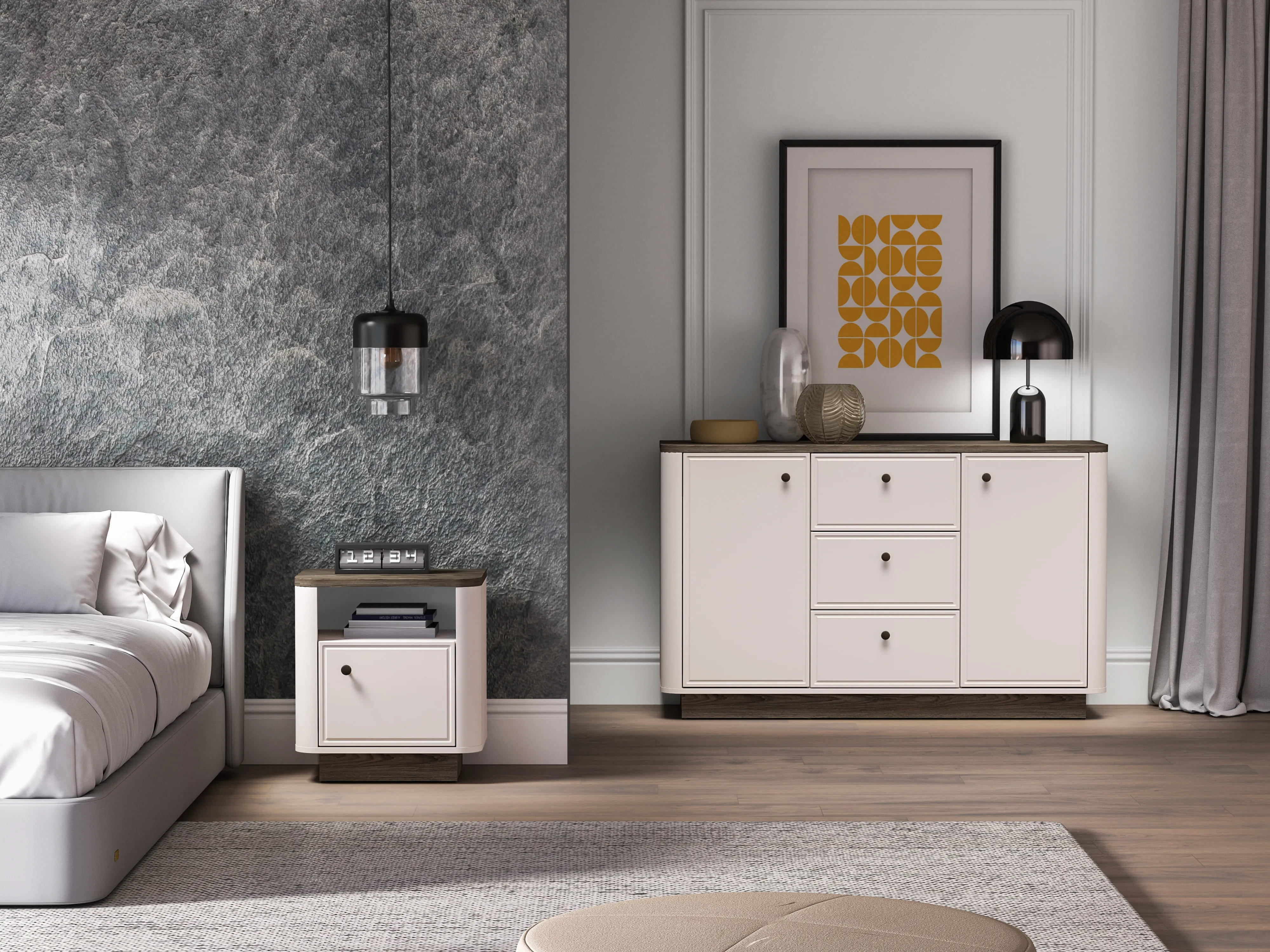 Naktinis staliukas VILAVIA, 50x35x55 cm