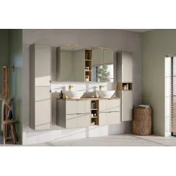 Pakabinama vonios spintelė su stalviršiumi 812C BELI CASHMERE