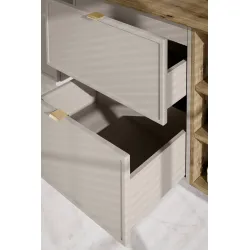 Pakabinama vonios spintelė su stalviršiumi 812C BELI CASHMERE