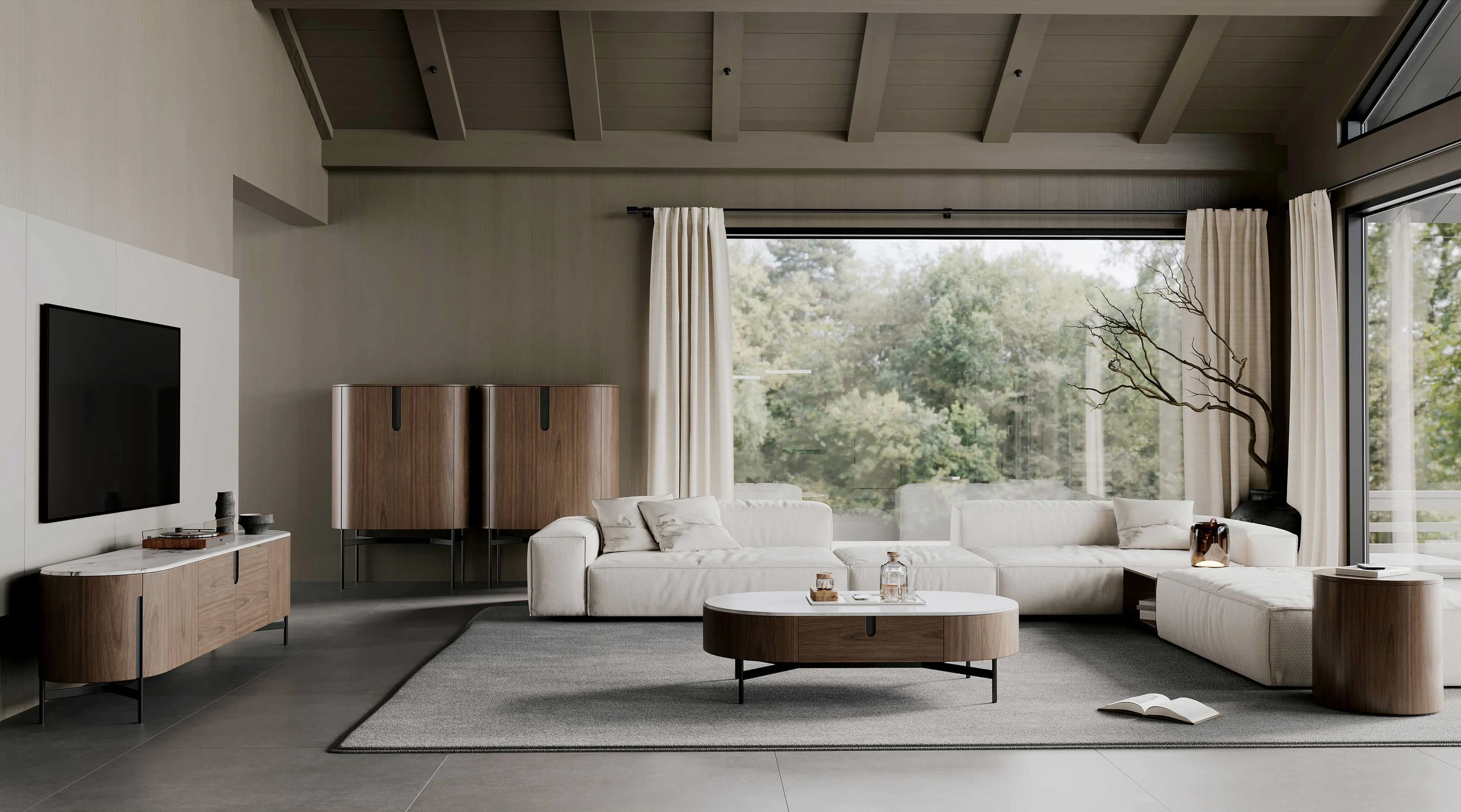 TV spintelė SILAVIA, 220x50x60 cm