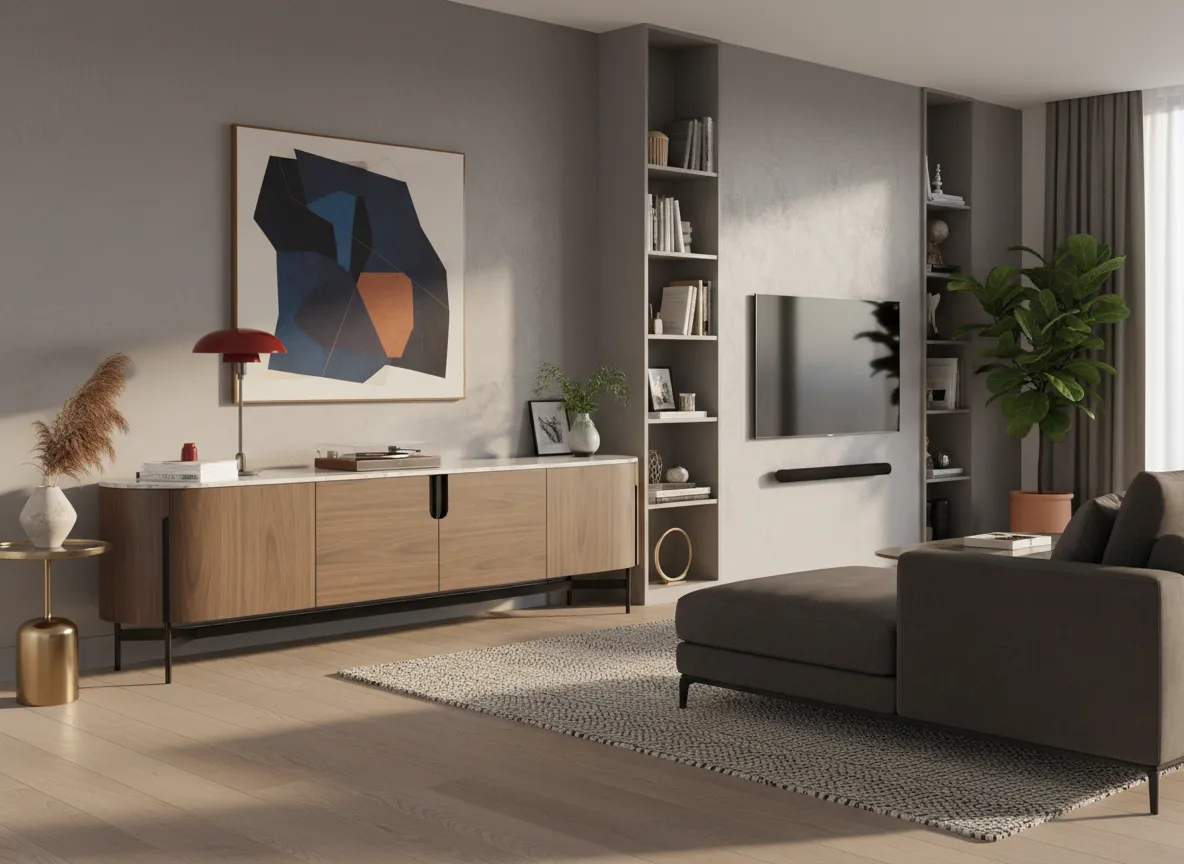 TV spintelė SILAVIA, 220x50x60 cm