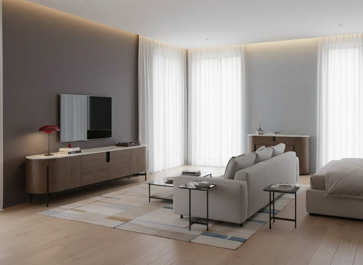 TV spintelė SILAVIA, 220x50x60 cm