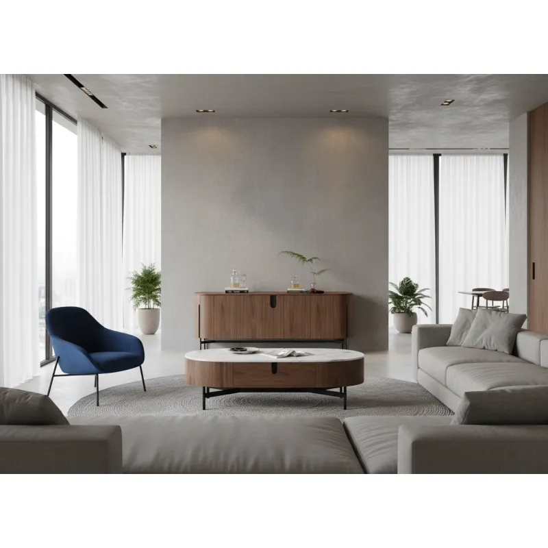 Žurnalinis staliukas SILAVIA, 140x75x38 cm