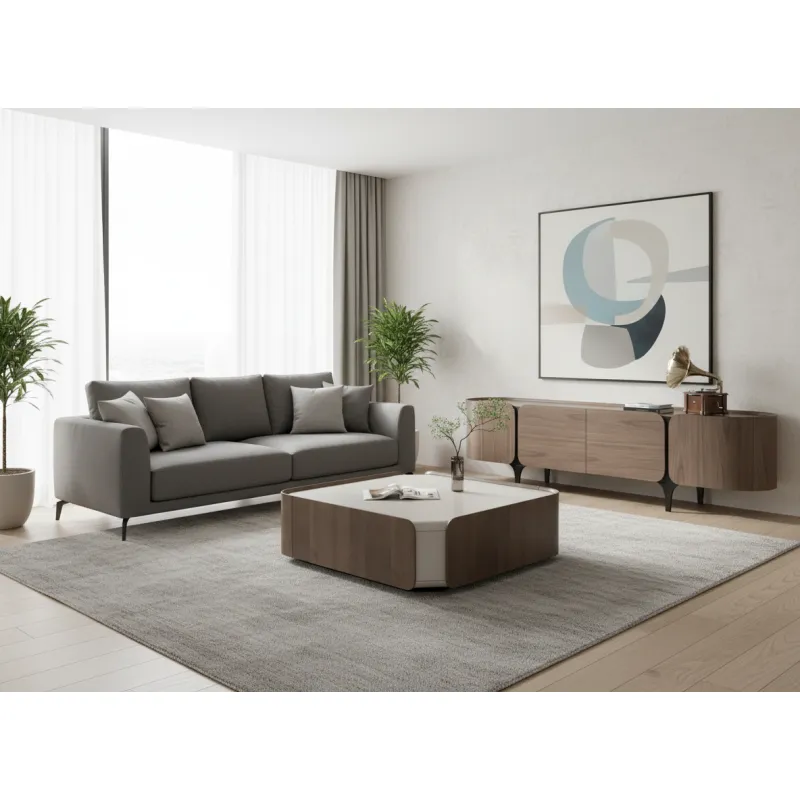 Žurnalinis staliukas SILETIA, 100x100x33 cm