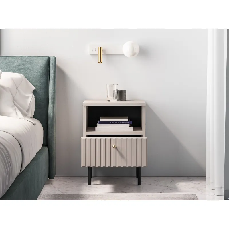 Naktinis staliukas SOPHIA, kašmyro, 40x34x53 cm