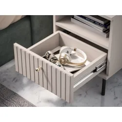 Naktinis staliukas SOPHIA, kašmyro, 40x34x53 cm