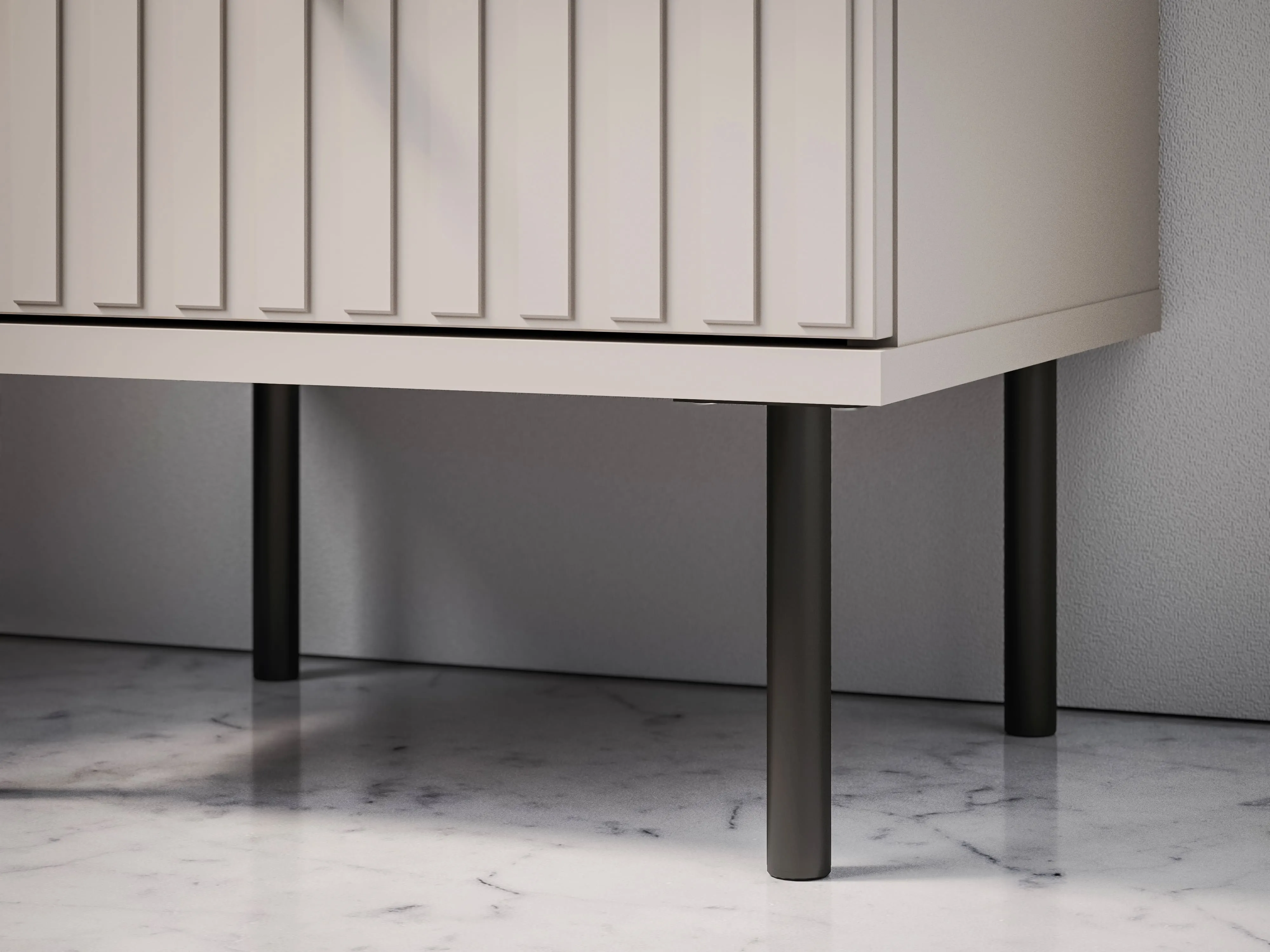 Naktinis staliukas SOPHIA, kašmyro, 40x34x53 cm