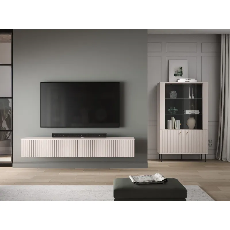 Pakabinama TV spintelė SOPHIA, kašmyro, 180x32x29 cm