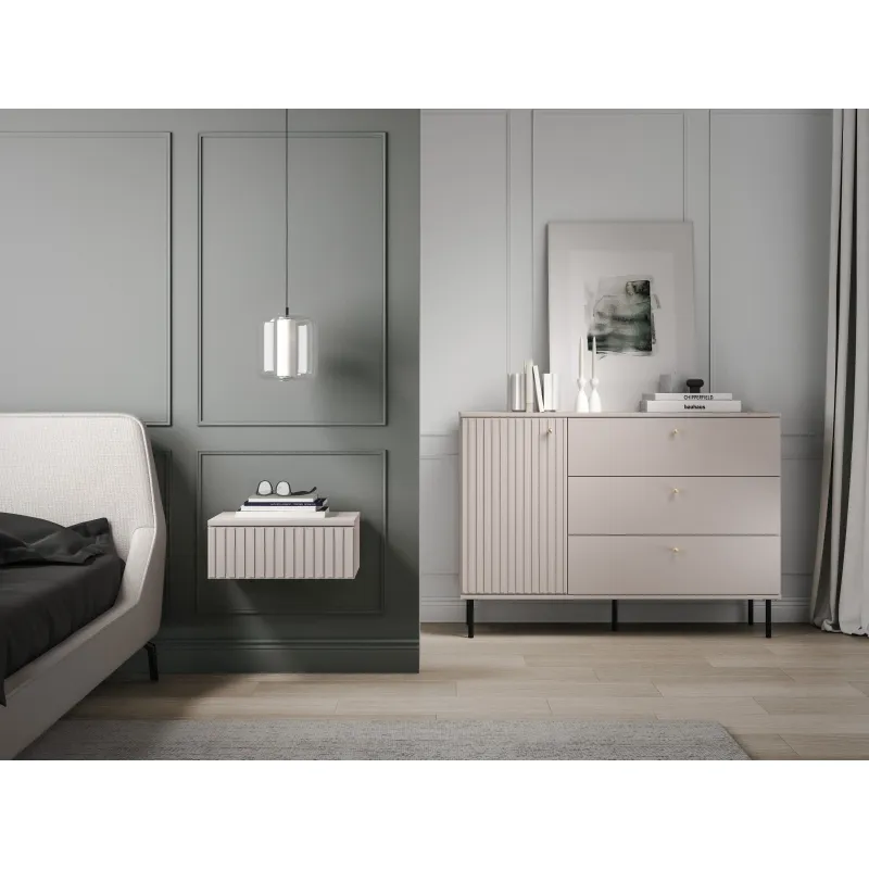 Pakabinamas naktinis staliukas SOPHIA, kašmyro, 45x34x18 cm