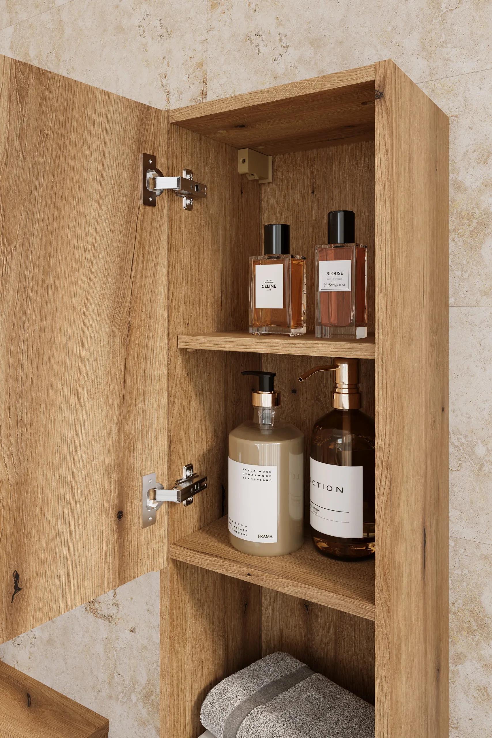 Pakabinama vonios spintelė 803 NOVA COASTAL, 30x25x140 cm