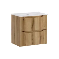 Pakabinama vonios spintelė su praustuvu 826 NOVA COASTAL, 61x40x57 cm